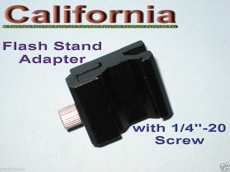 Hot Shoe Flash Stand Adapter with 1/4"- 20 Tripod screw