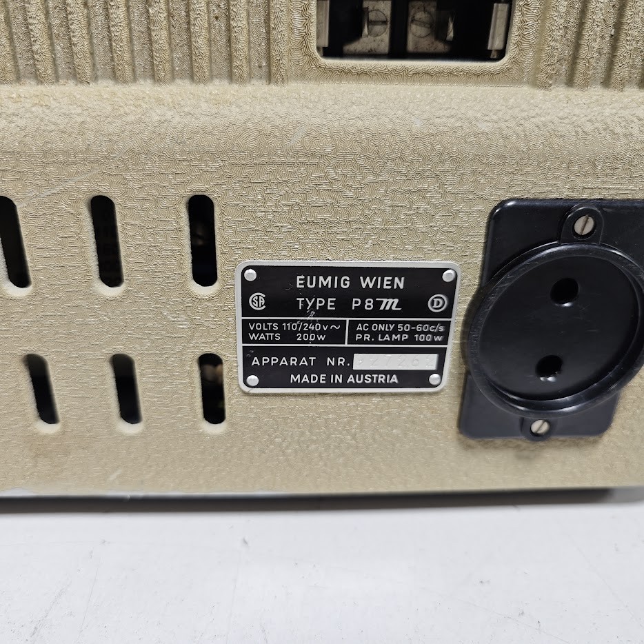 Eumig P8 Projector - Untested, For Parts/Repair