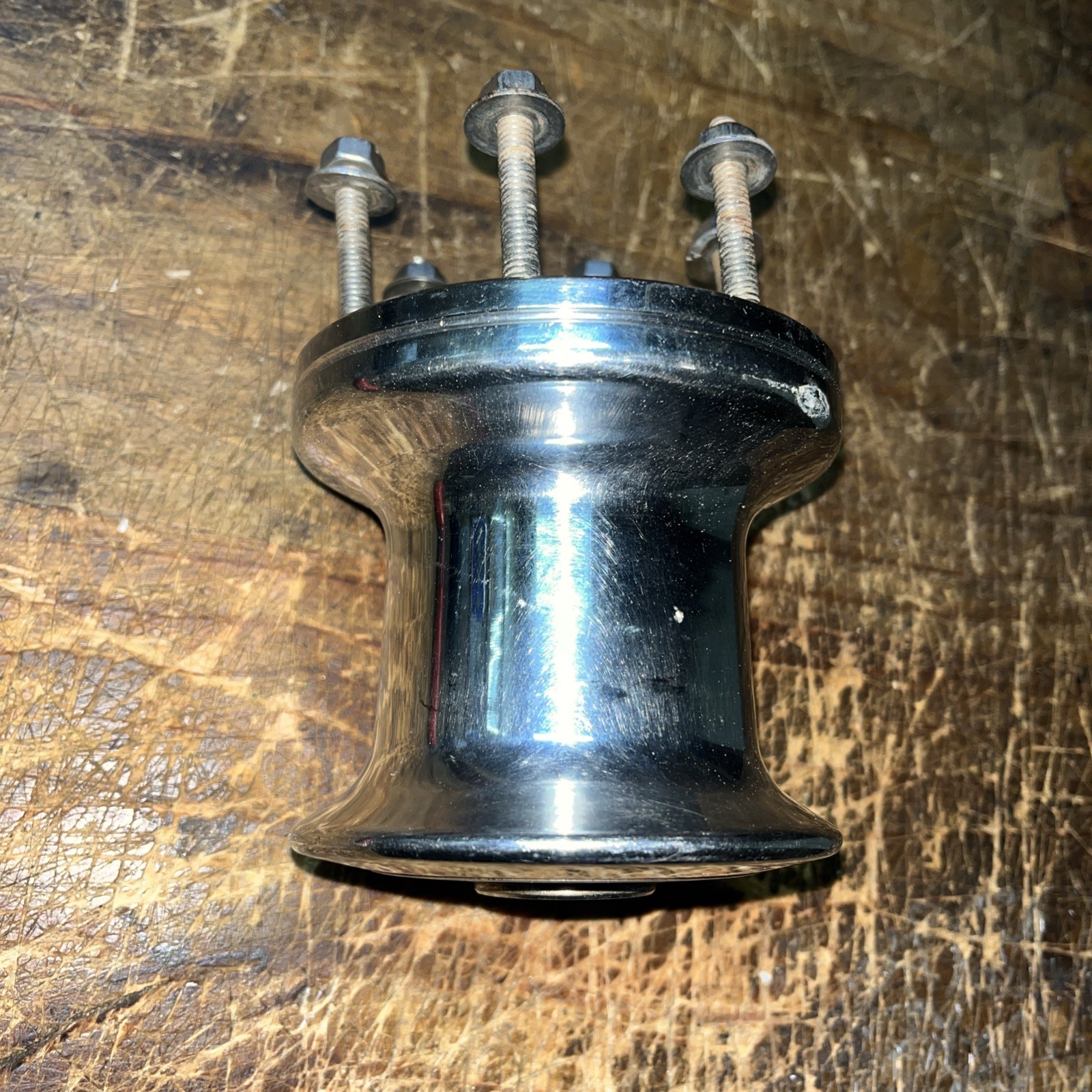 Vintage Barient 10 Chrome/Bronze Speed Winch