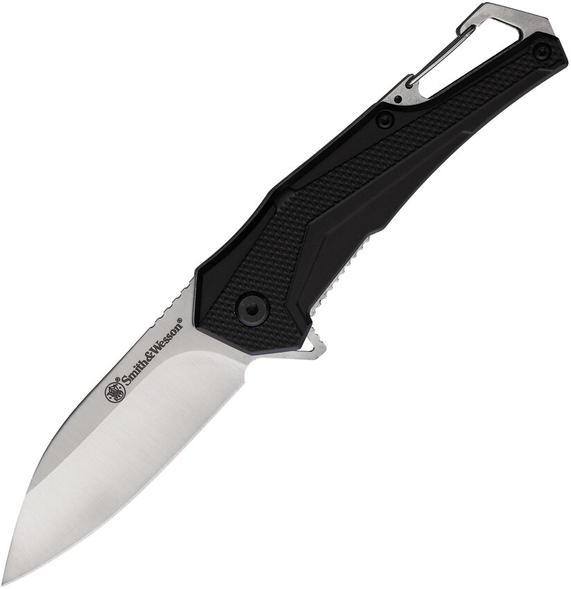Smith & Wesson Oasis Carabiner Linerlock Stainless Pocket Knife 1206288