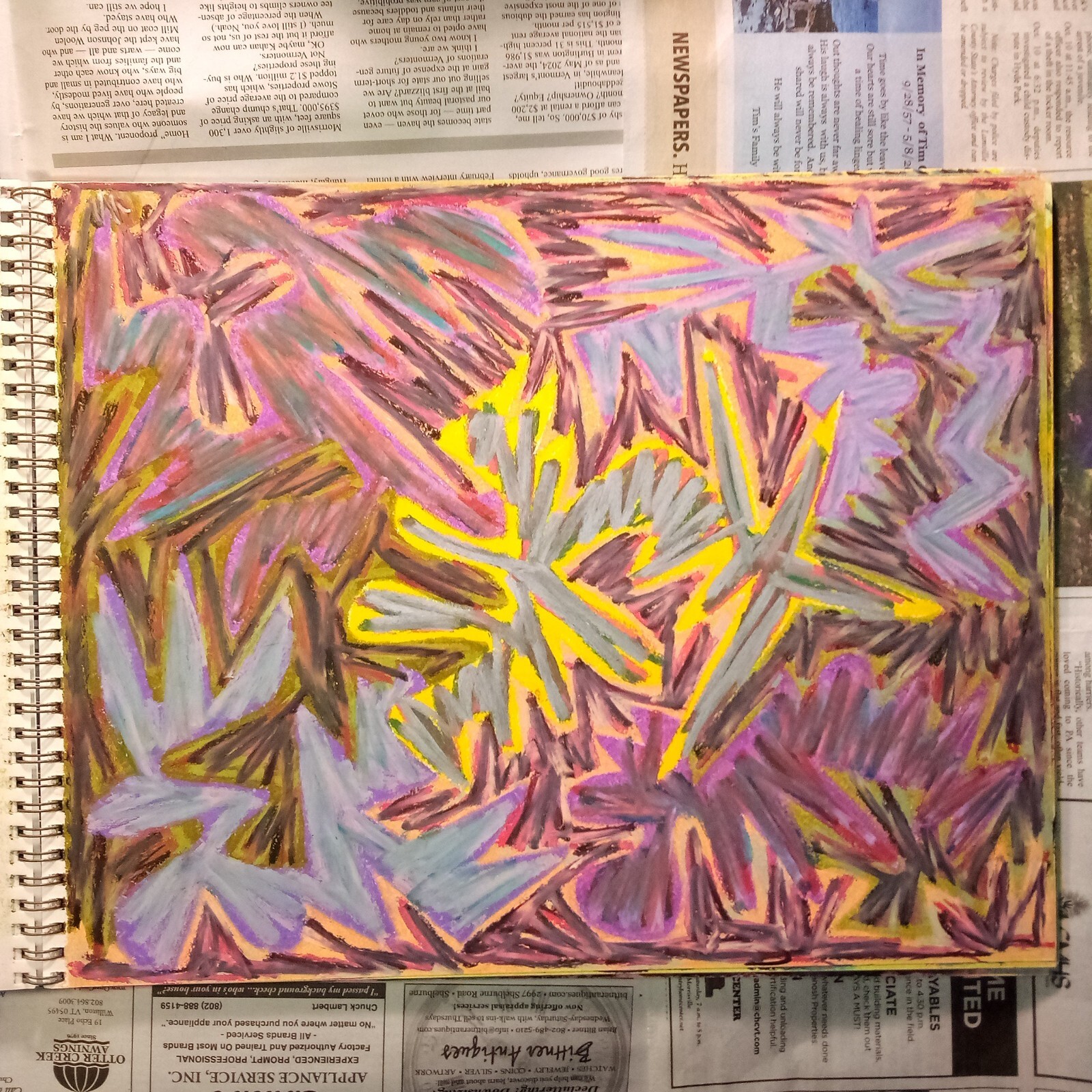 Drawing 11X14" Oil Pastel on Paper