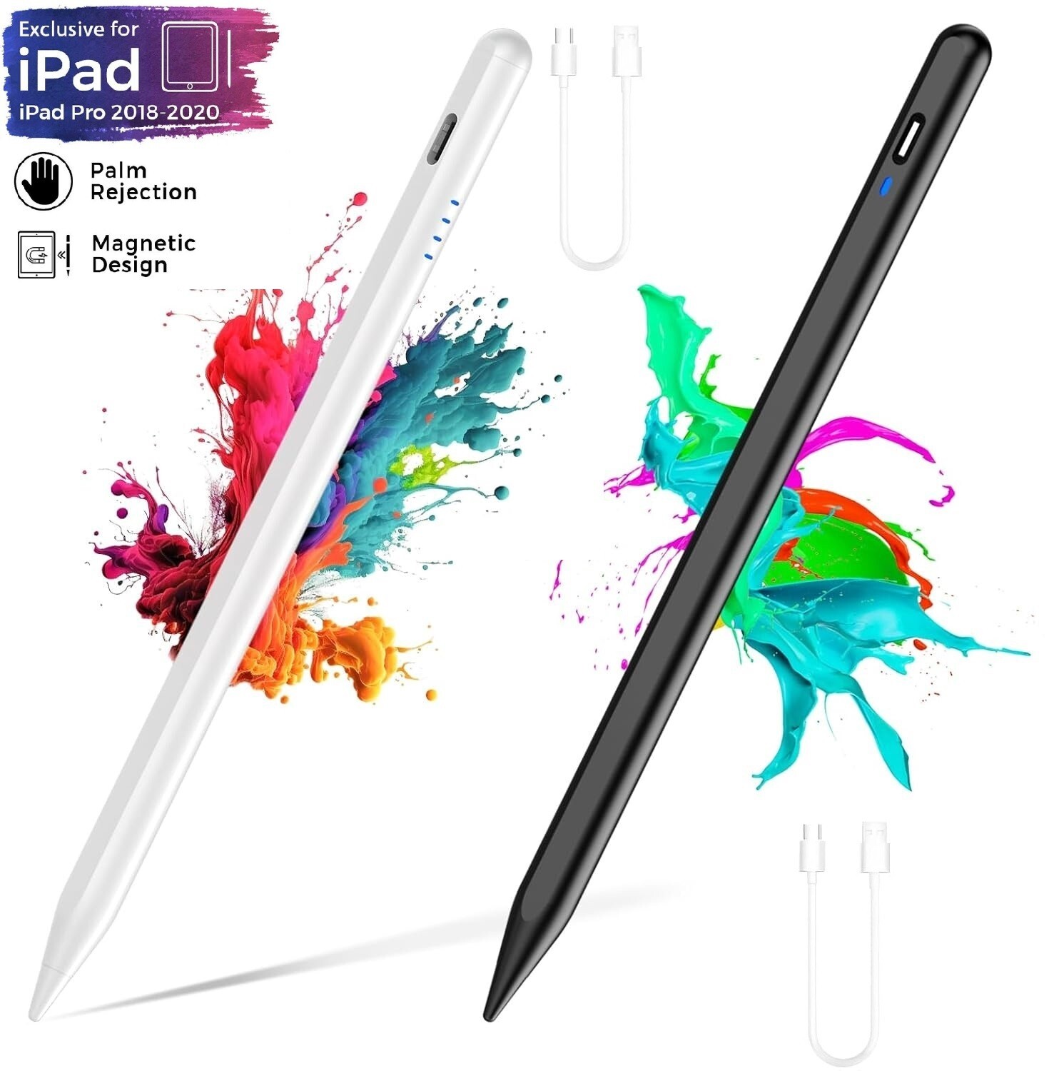 Active Stylus Pen Fast Charging Stylus for iPad A16/iPad Pro/iPad Air/iPad Mini