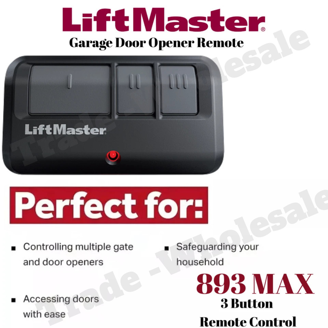 20 Pack 893 MAX 3 Button LiftMaster Visor Remote Control Garage Door Opener