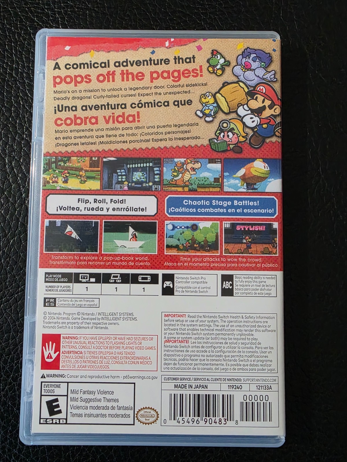 Switch Case Replacement Nintendo Switch Paper Mario The Thousand-Year Door