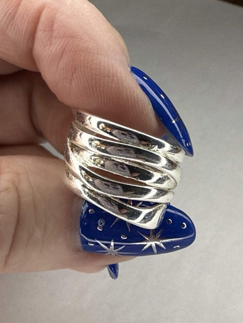 New Sterling Silver Adjustable Toe Knuckle Ring Unique Stack Style