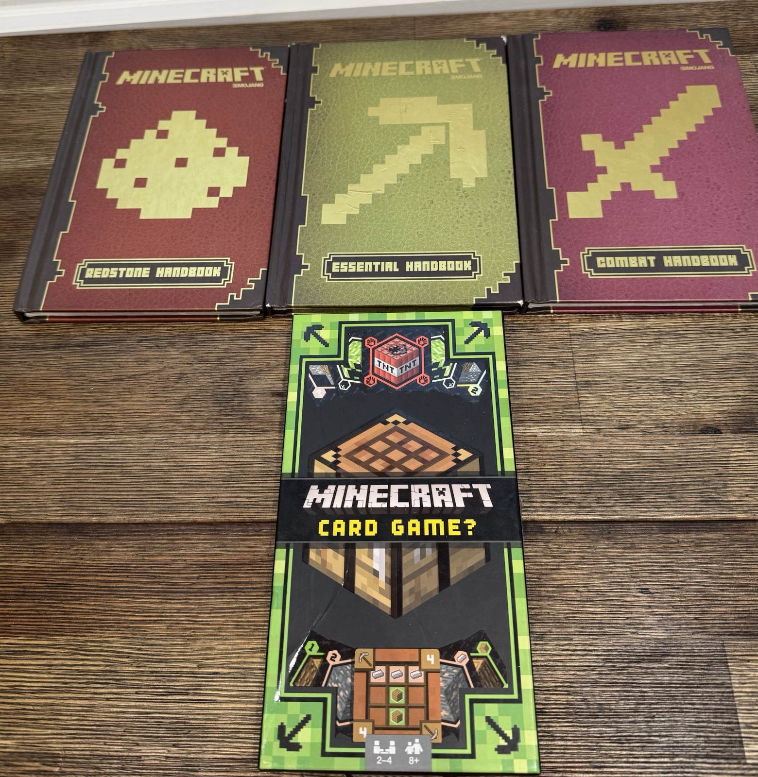 3 Minecraft Books + Card Game