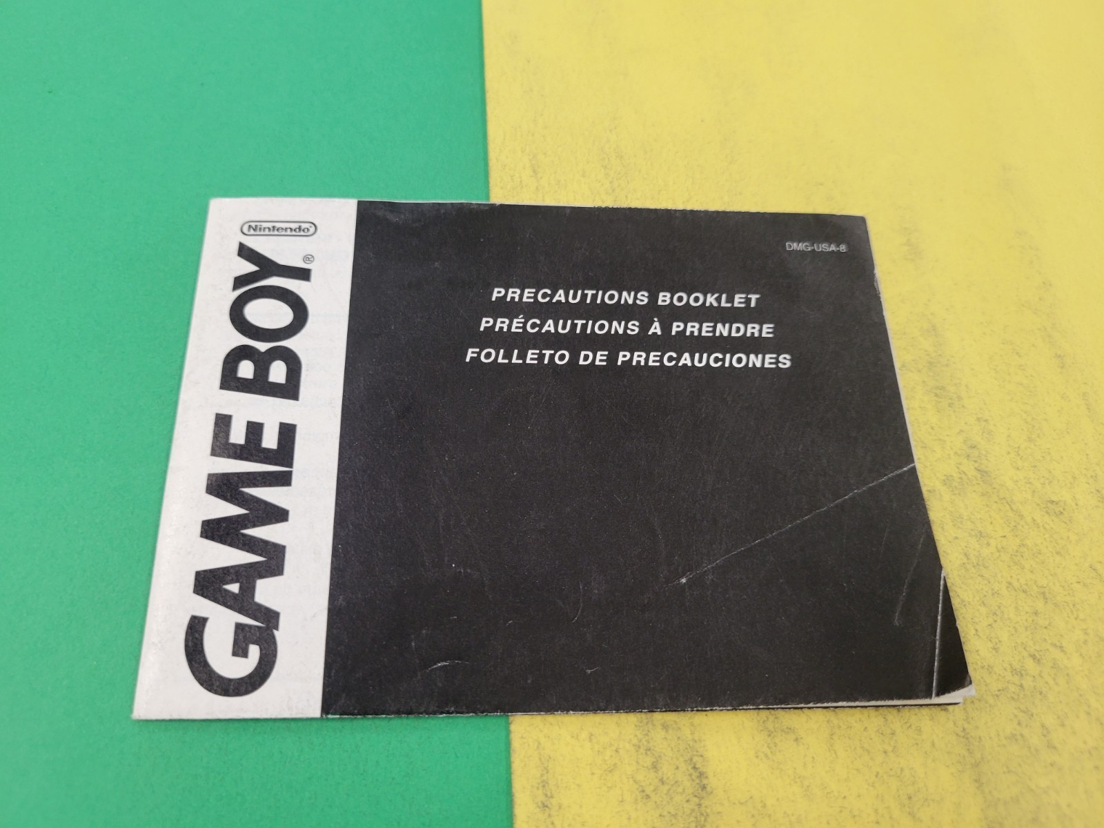 Game Boy Consumer Information And Precautions Booklet Fold Out DMG-USA-8