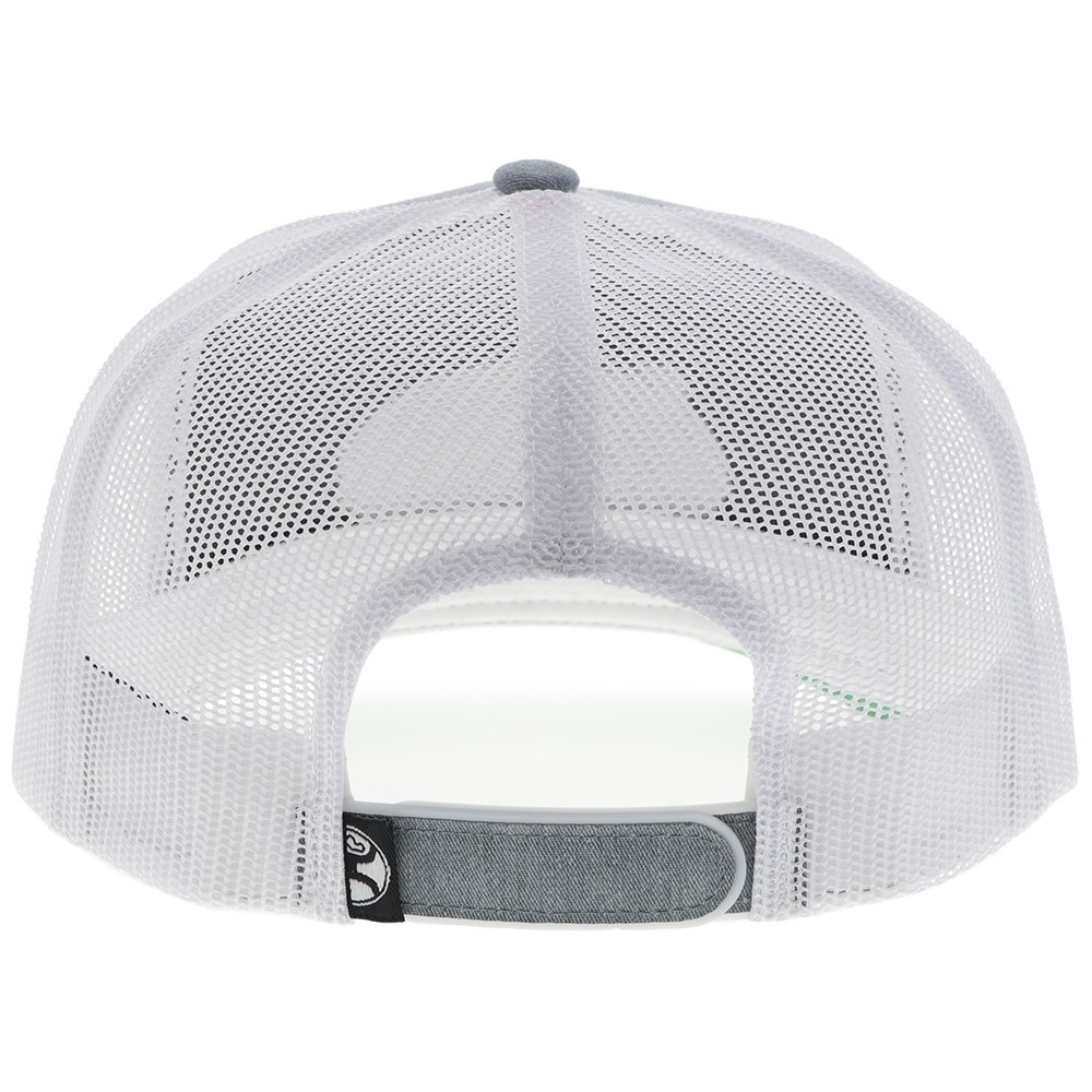 Hooey Cactus Ropes 5-Panel Grey & White Snapback Hat CR111