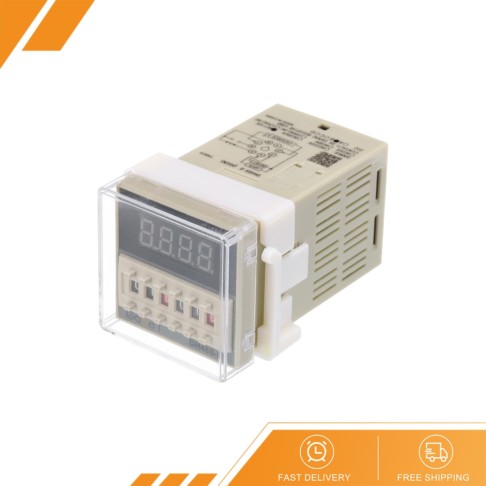 1 Set Digital Display Timer Relay DH48S-S 110V Cycle 0.1S-99H Delay Switch 8Pin