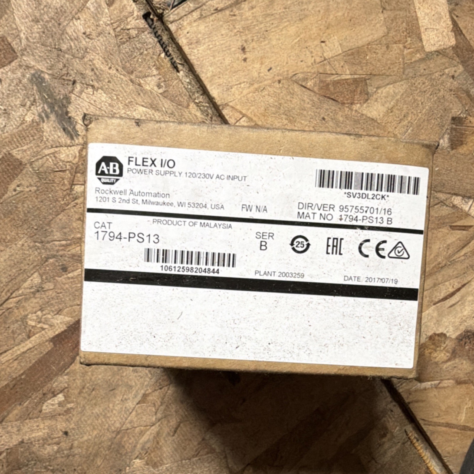 Allen-Bradley 1794-PS13 Power Supply Module 120/230V AC Input FLEX I/O