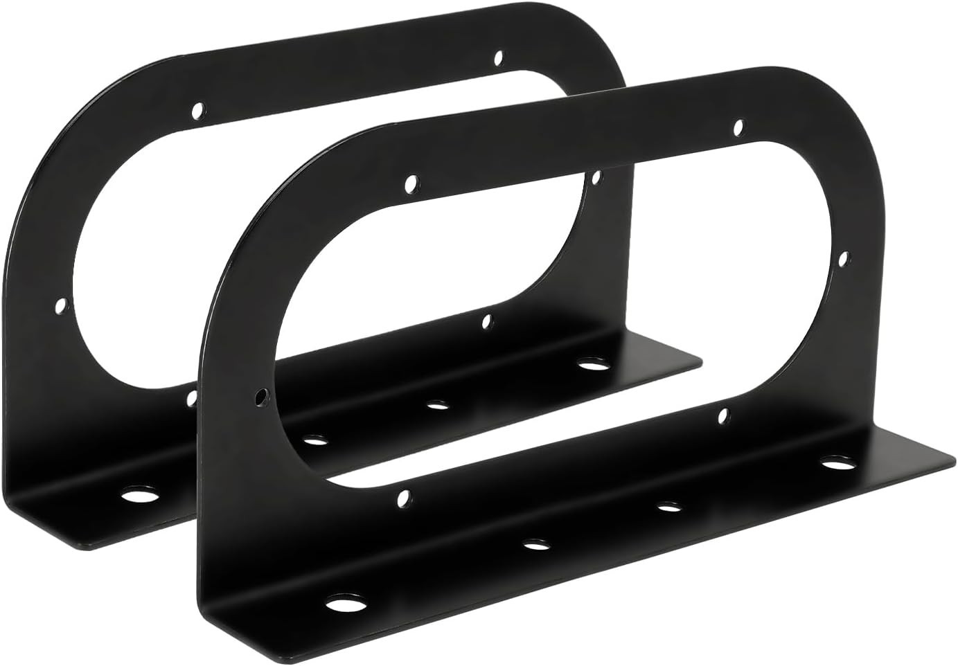 Trailer Light Bracket for 6 Inch Oval LED Trailer Lights, 3 Mm Black Powder Coat