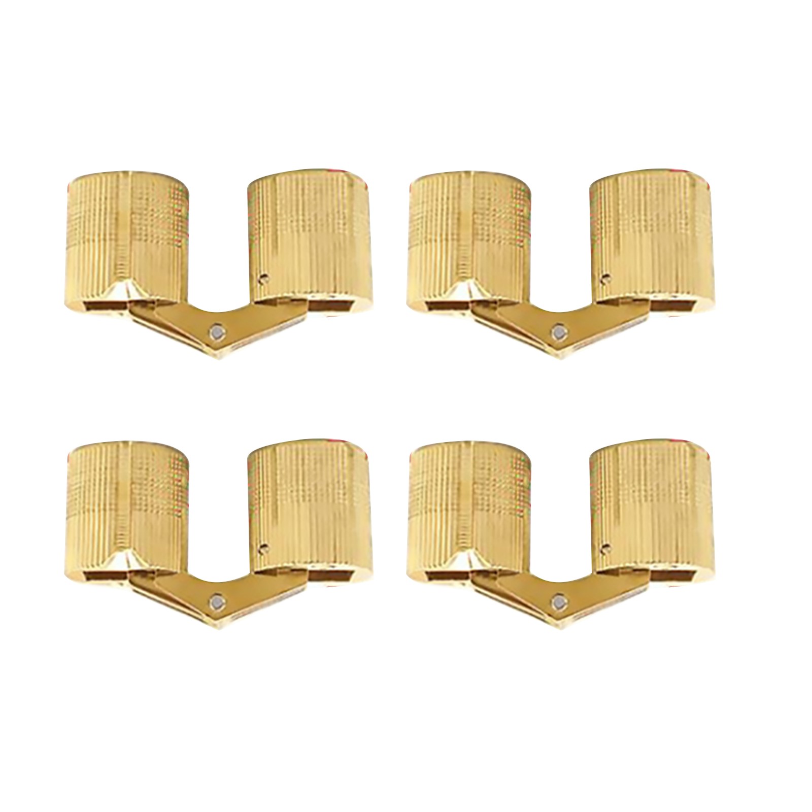 4Pcs Open Angle 180° 12mm Copper Invisible Hidden Hinges For Concealed Worktop e