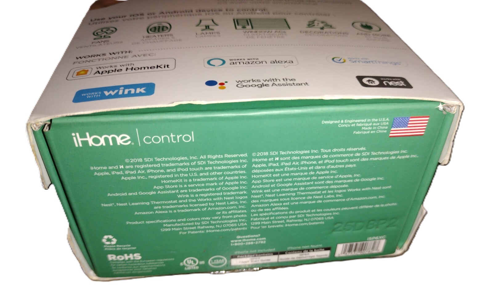 iHome ISP6 Wifi Smartplug Home Bedroom String Light IOS HomeKit APP Control NEW