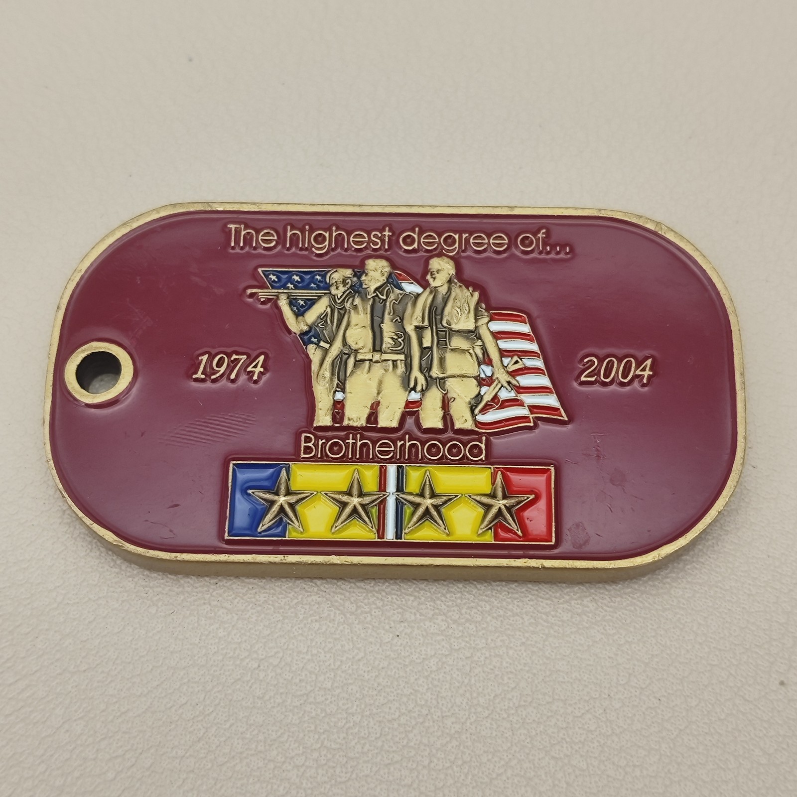 United States Marine Cores the Highesf Degeree of Brotherhood Challenge Coin