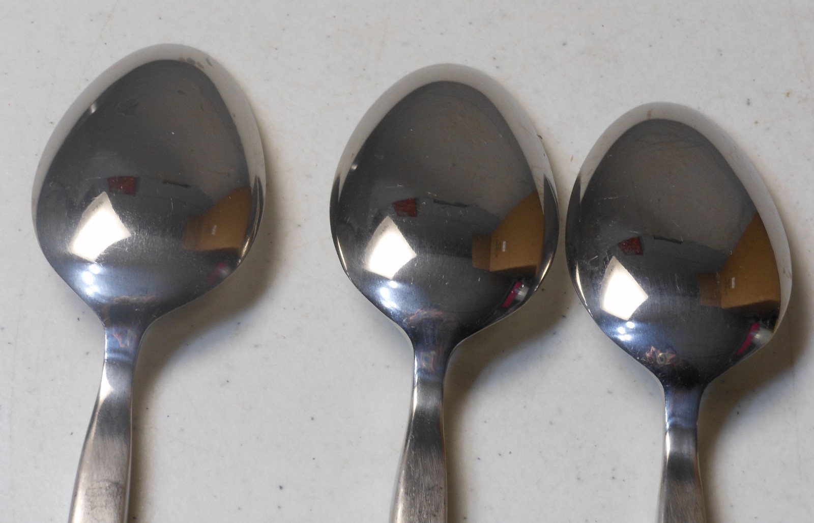 Three Oneida Dalton Stainless Spoons 8"