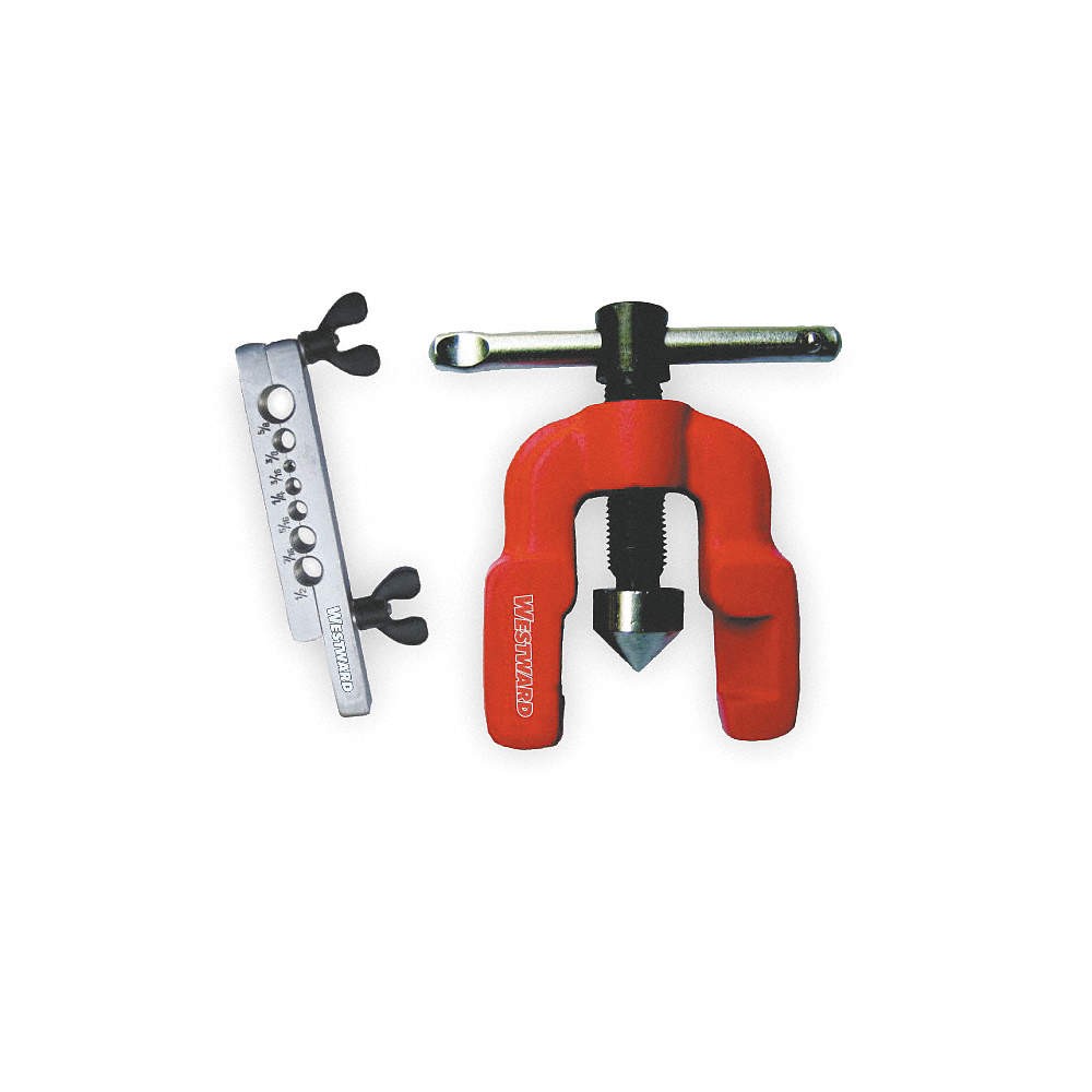 WESTWARD 3CYV1 Flaring Tool,Single,3/16-5/8,Chrome 3CYV1