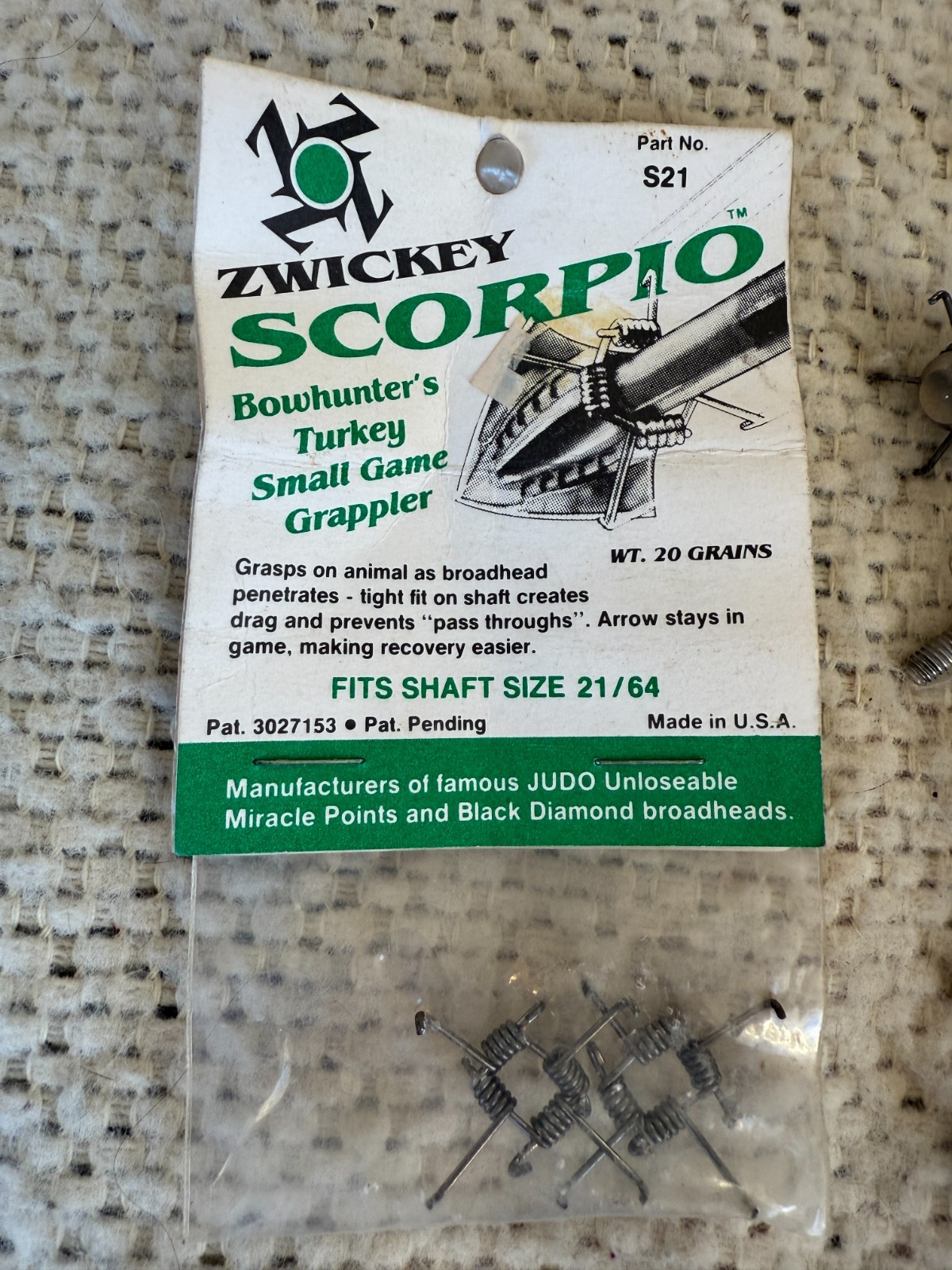 Zwickey Judo and other Small Game Archery Points