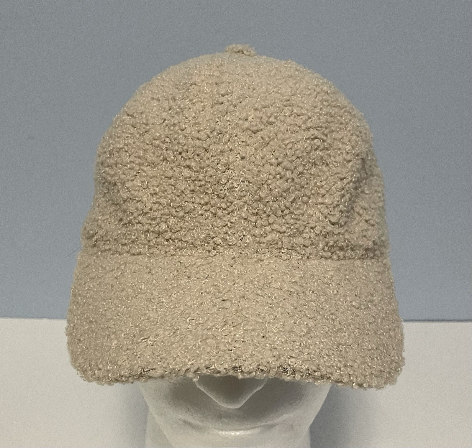 Women’s Adjustable Tan Fuzzy Baseball Hat Natural Reflections Cap