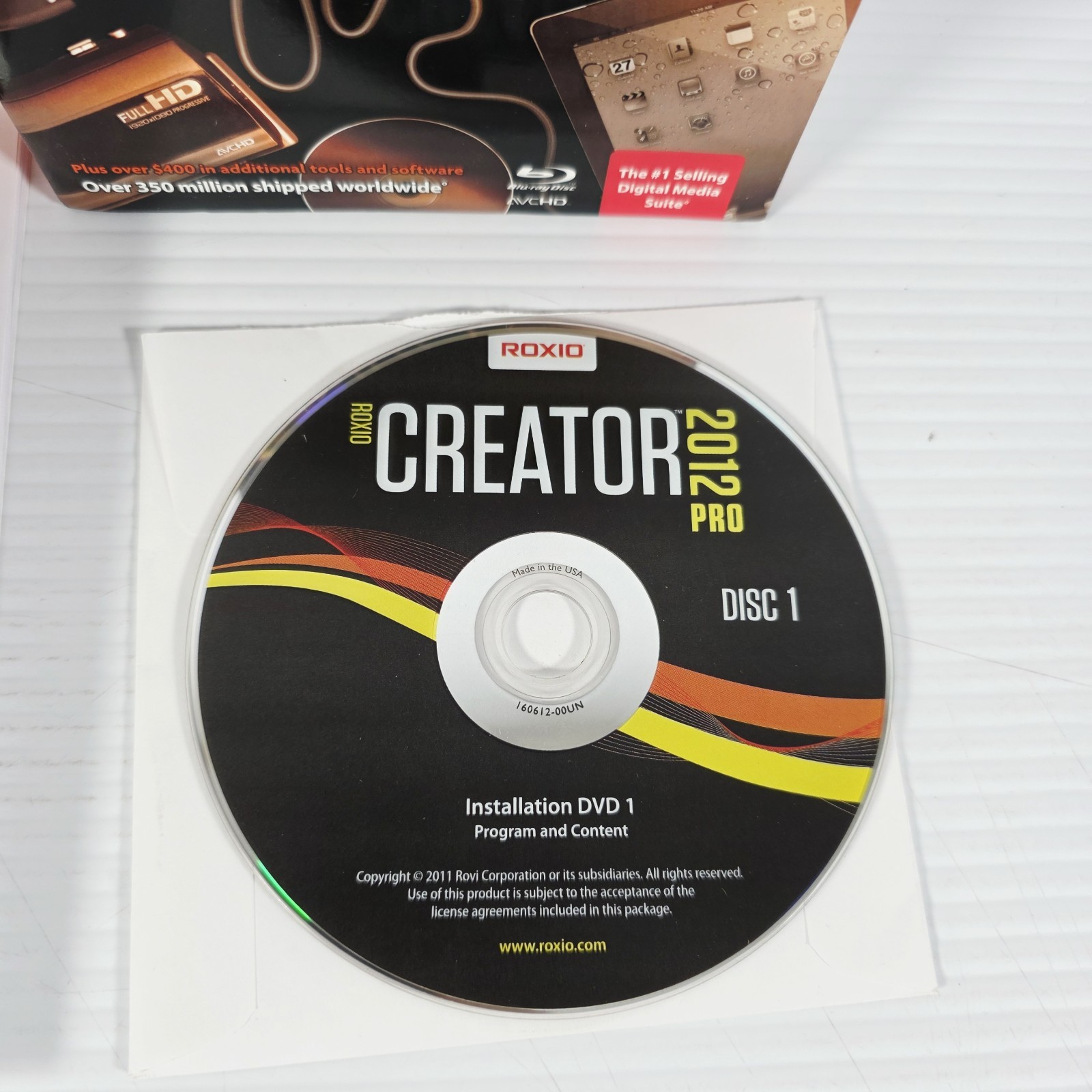 Roxio Creator 2012 Music- Photo Video Sharing Burning Software - Complete