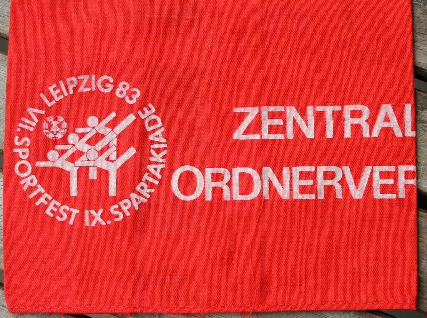 GDR Armband Central Ordnerverband 1883 Sports Festival Spartakiade Leipzig GDR