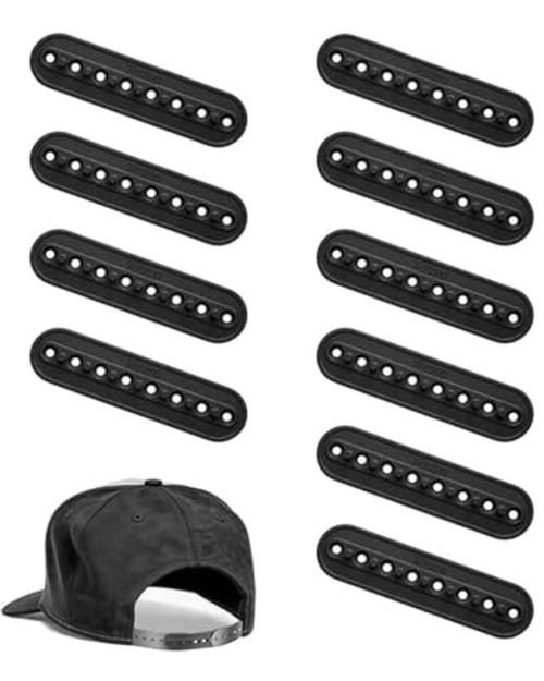 10 Pack Reusable Hat Snapback Extender, Hat Extender Snapback for 10 PACK Black