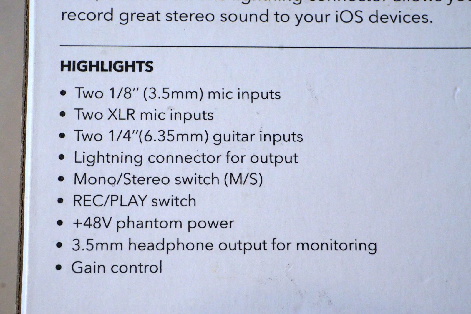 Saramonic 2-Channel Audio Interface w/XLR, 1/4" & 1/8" for Apple iPhone