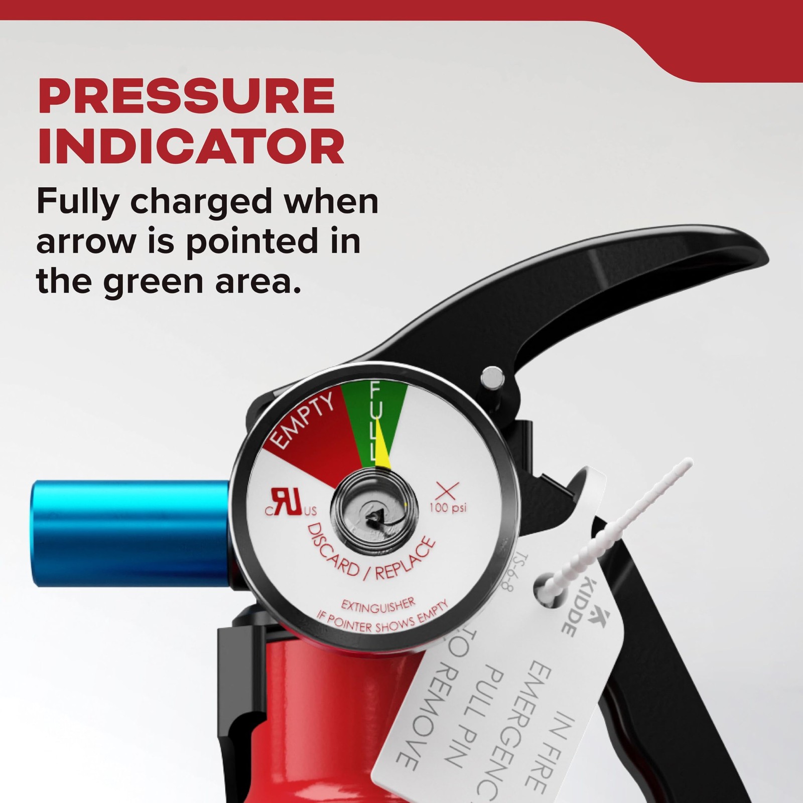 Kidde Basic 5 Fire Extinguisher for Home, 5-B:C, FA5G