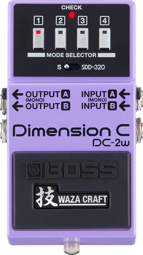 BOSS DC-2W WAZA Craft Dimension C Guitar Pedal (DC-2W) transparent