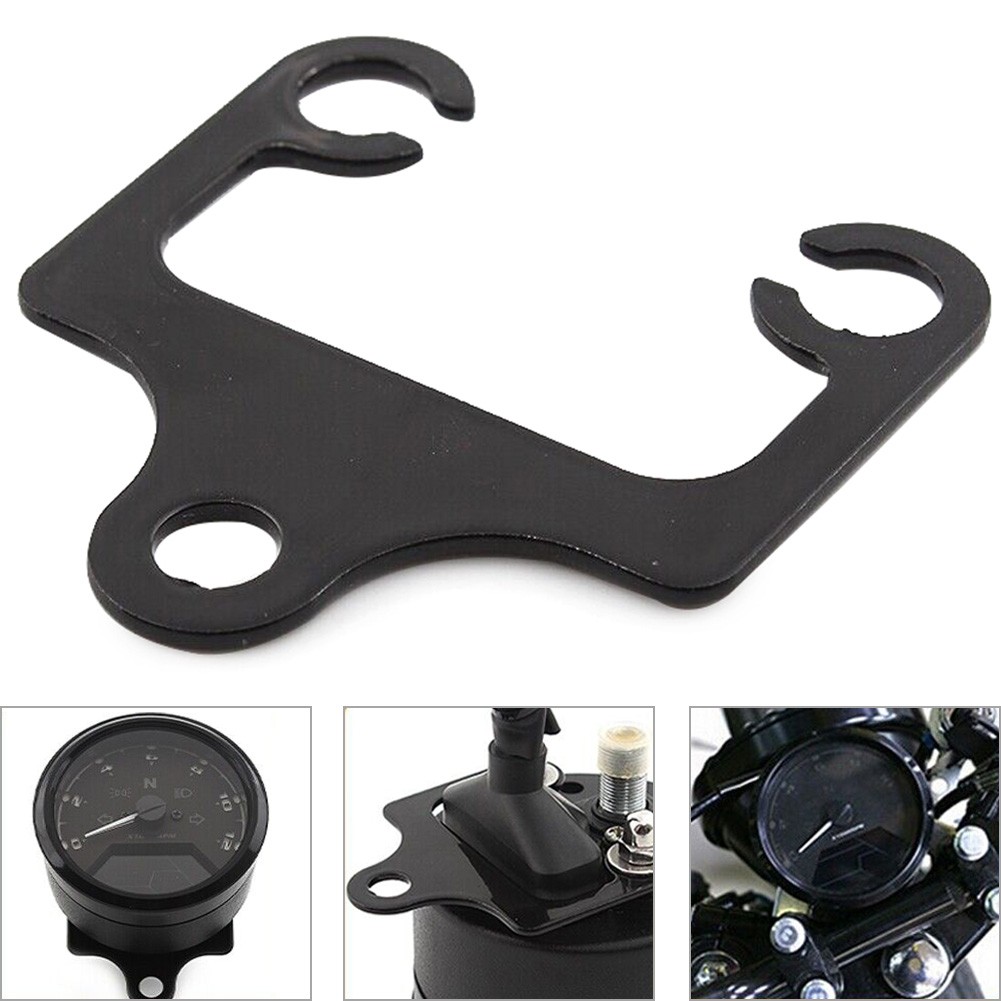 Tachometer Speedometer Gauge Mount Bracket Holder Black Kit Universal Motor