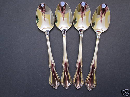 4  CHATEAU SERVING SPOONS 8" ONEIDA NEW 18/8 STAINLESS FREE SHIPPING US ONLY