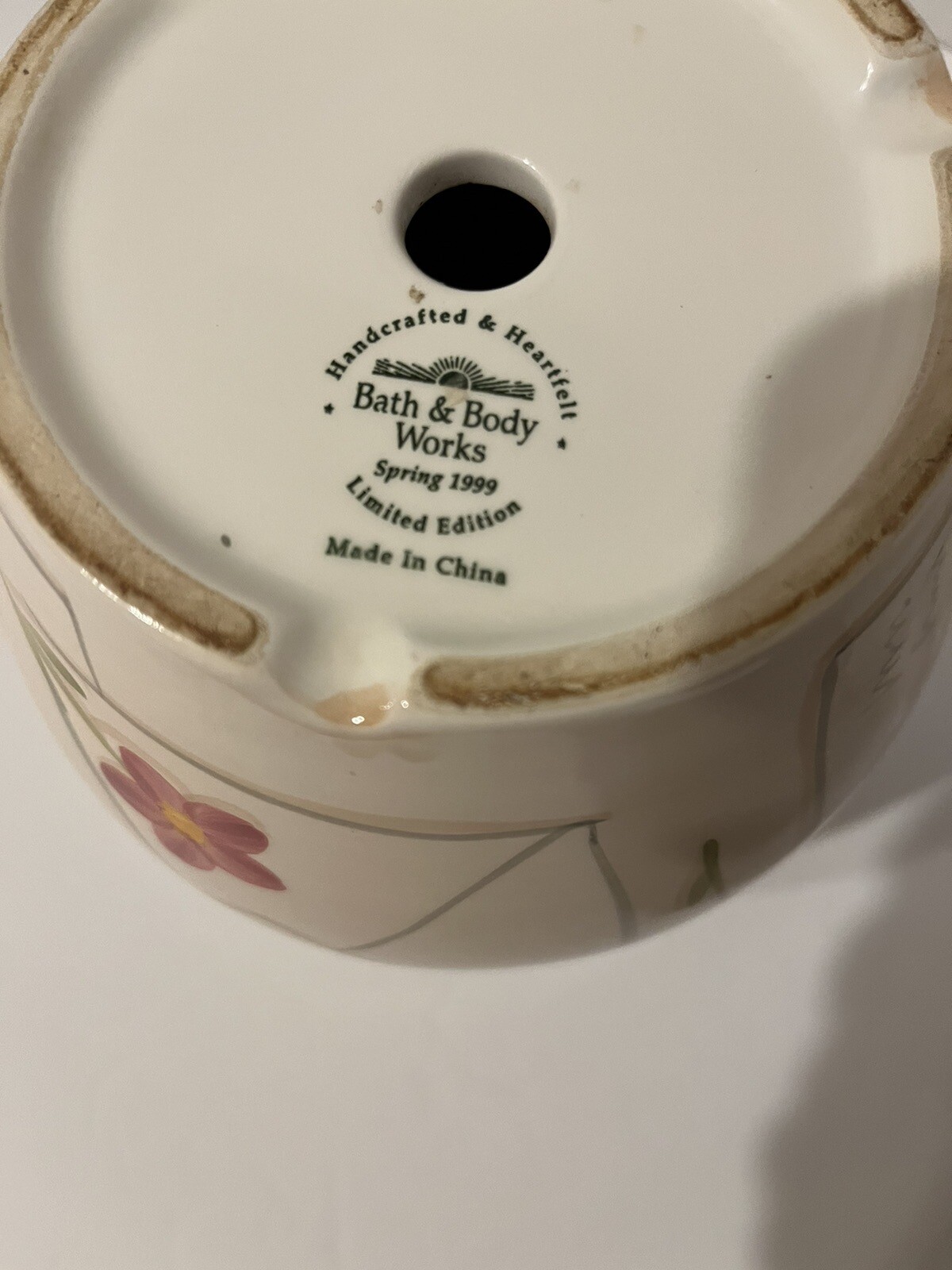 Vintage Bath And Body Works Handcrafted Spring Limited Edition Planter