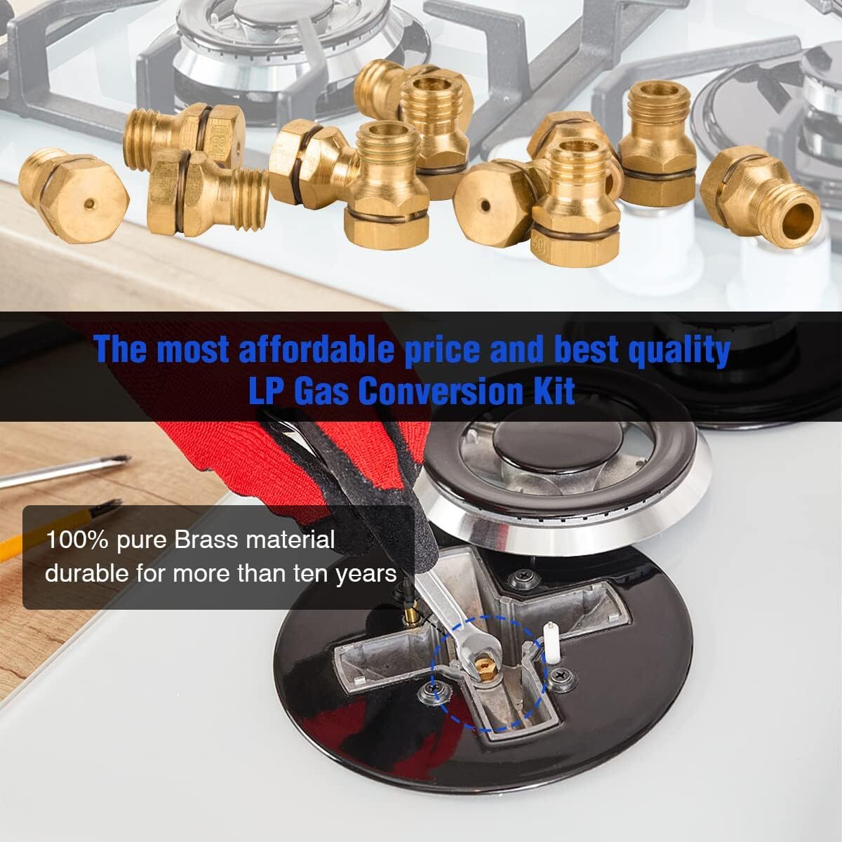 GRLP4 LP Gas Conversion Kit Compatible with Frigidaire Electrolux Range/Cooktop
