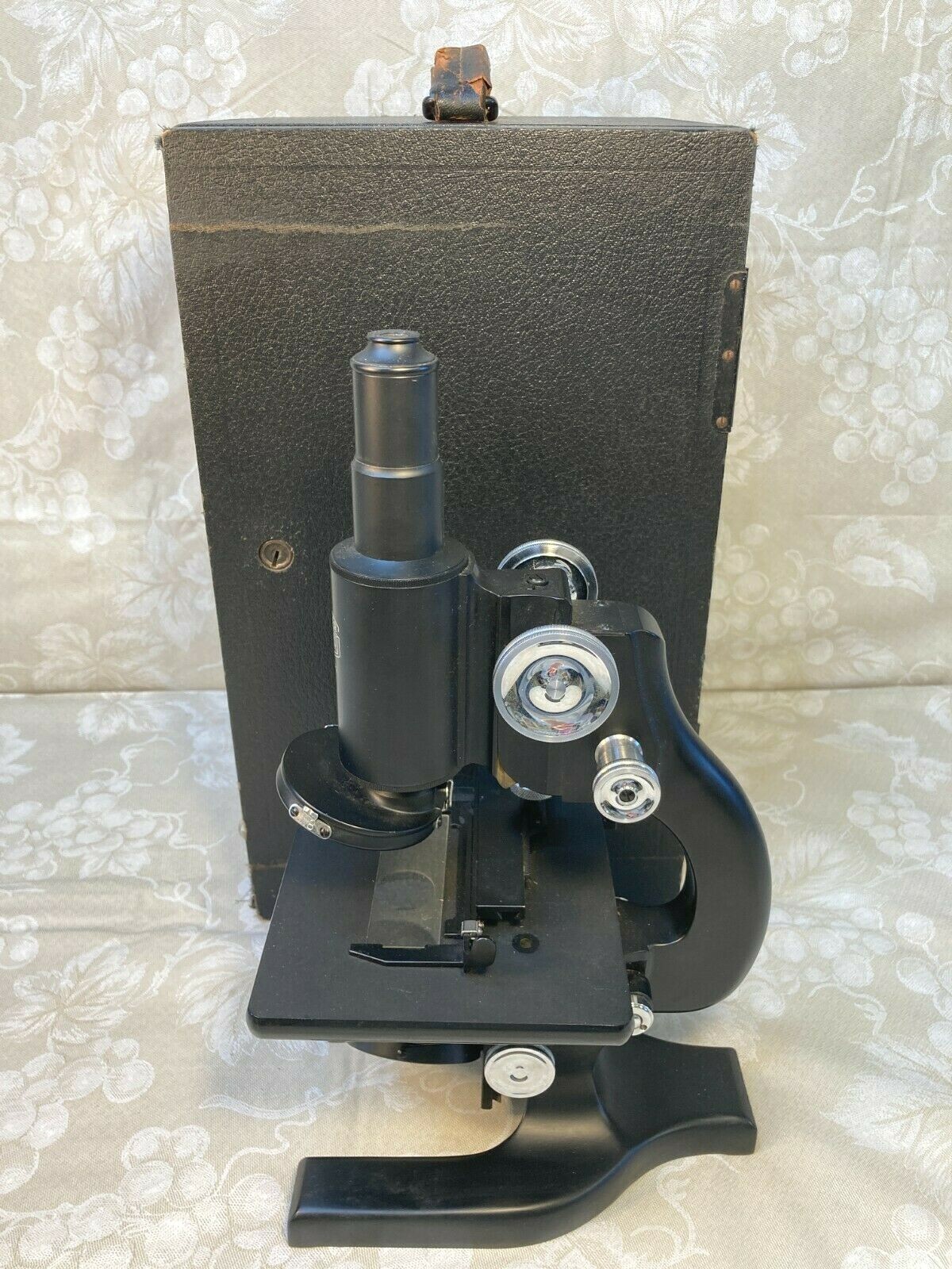 Vintage Spencer Monocular Microscope w/ Case Multiple Lenses