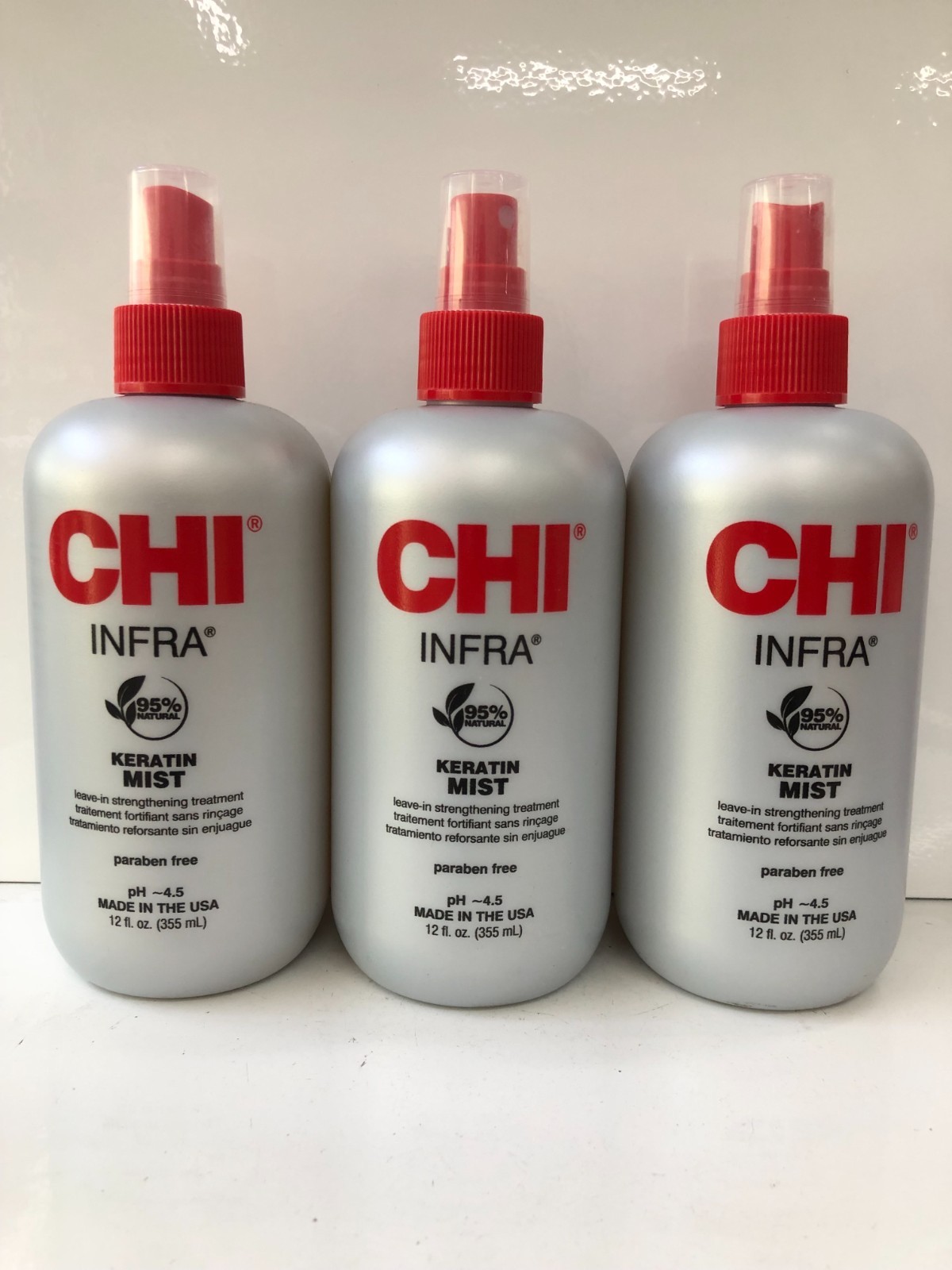 CHI Leave-in Strengthening Treatment with Keratin Mist 12 oz ( PACK OF 3 )
