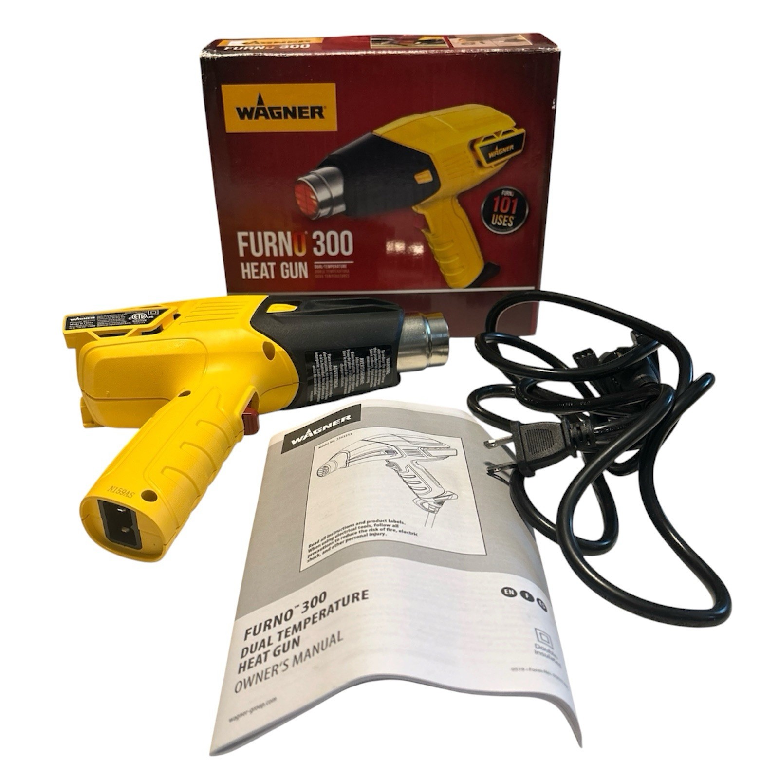 Wagner Furno 300 Heat Gun Dual Temp 750 1100F High Power Tool Double Insulated