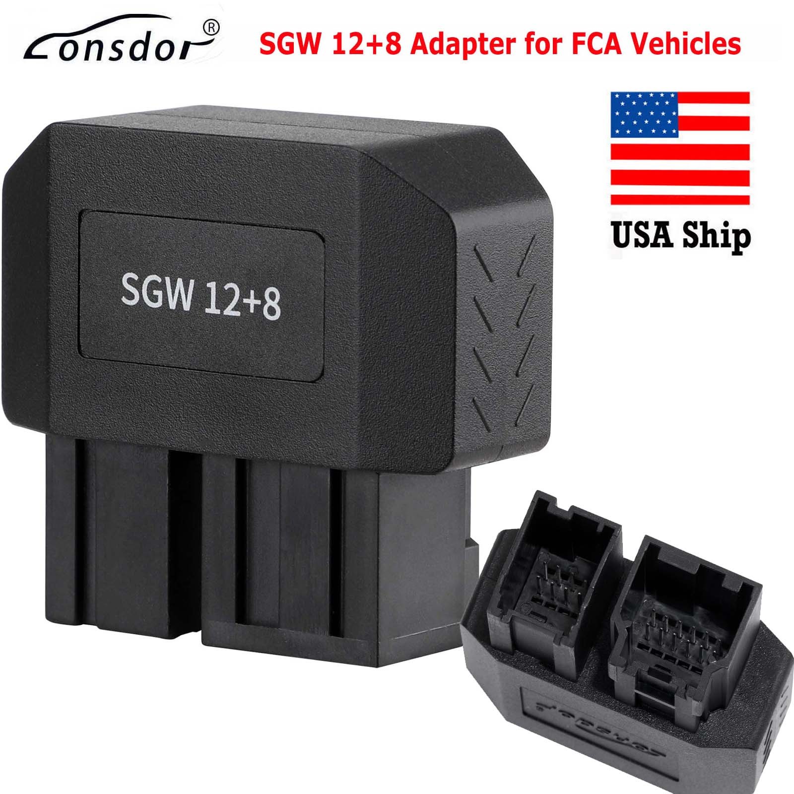 Lonsdor FCA SGW 12+8 Adapter Bypass Fit For Chry-sler Dodge Jeep 2018+ USA Stock