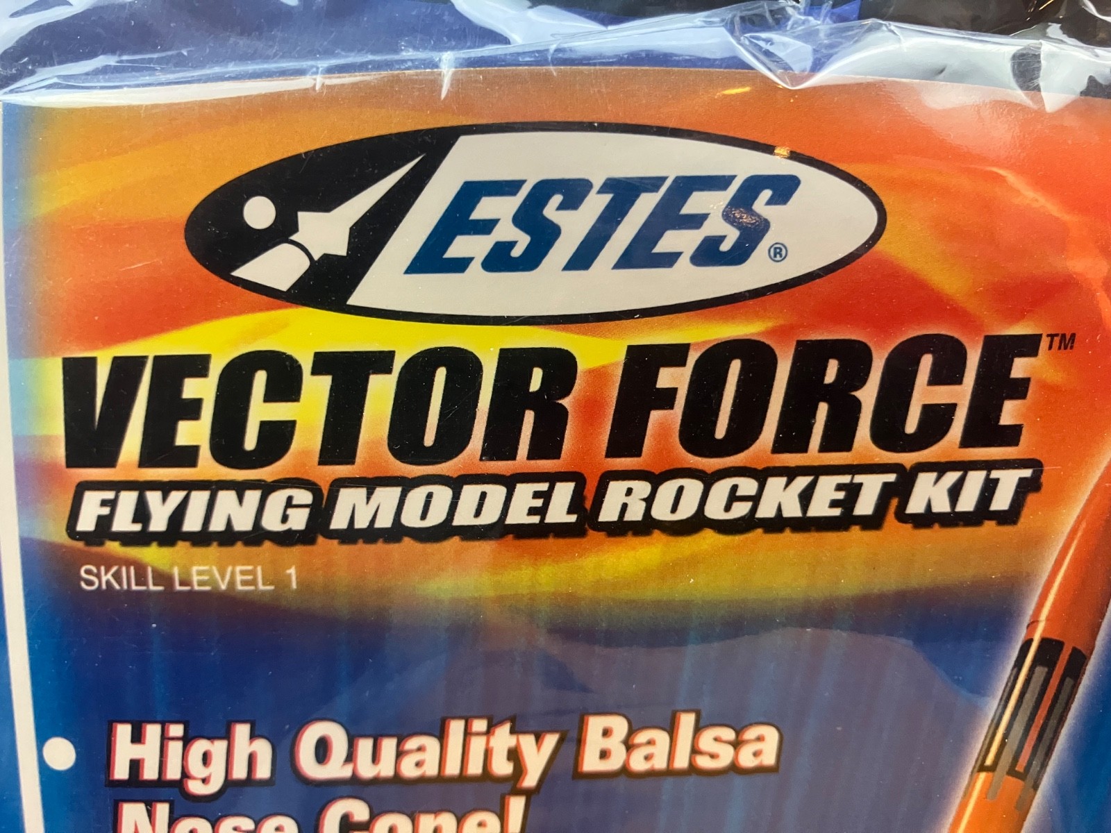 Estes Vector Force Flying Model Rocket Kit #3210 - Sealed