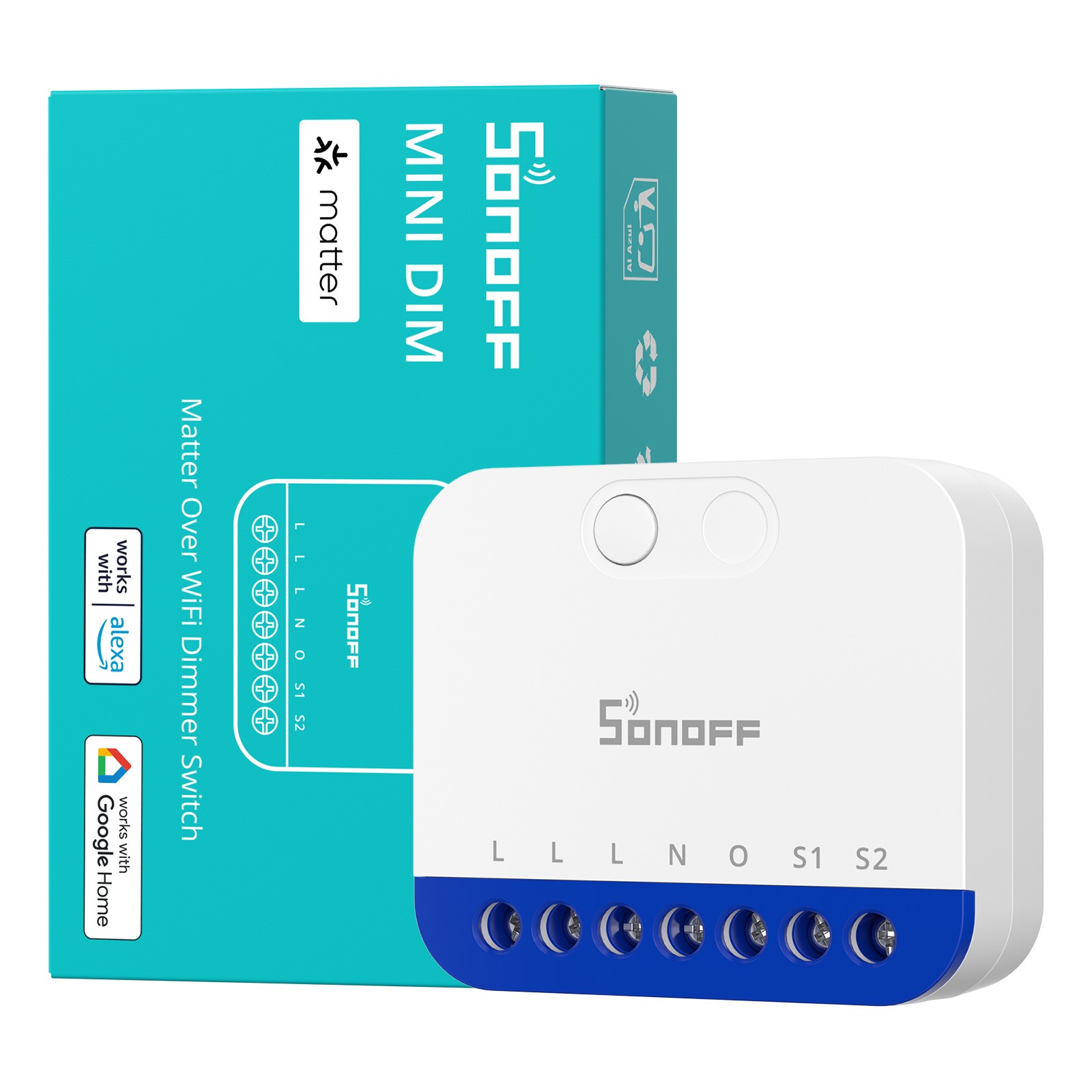 SONOFF MINI Extreme WiFi Dimmer Switch Matter Smart Scene Timer Power Monitoring