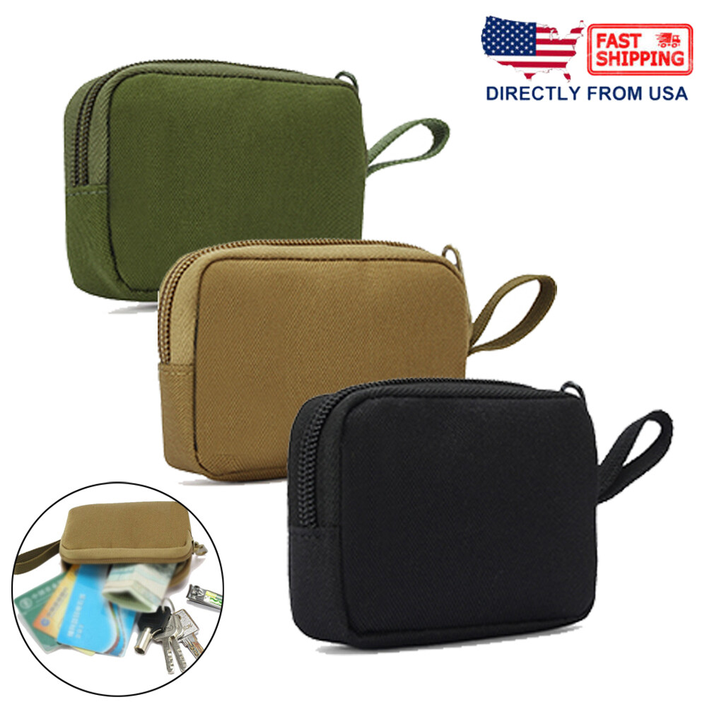 Portable Tactical Military EDC Pouch Mini Wallet Key Coin Purses Organizer Bag