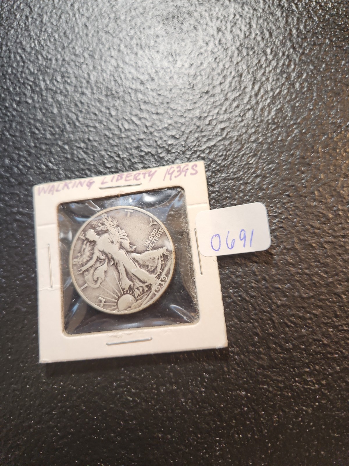 1939 s walking liberty half dollar #0691