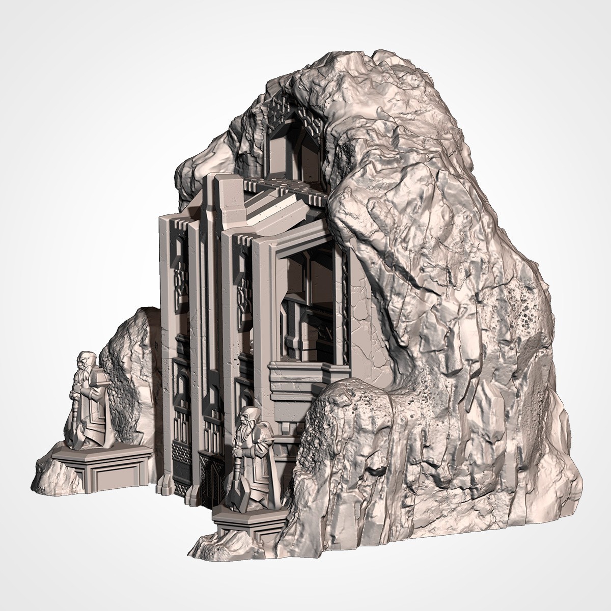 Dwarven Isolate Mountain Terrain for Tabletop wargames