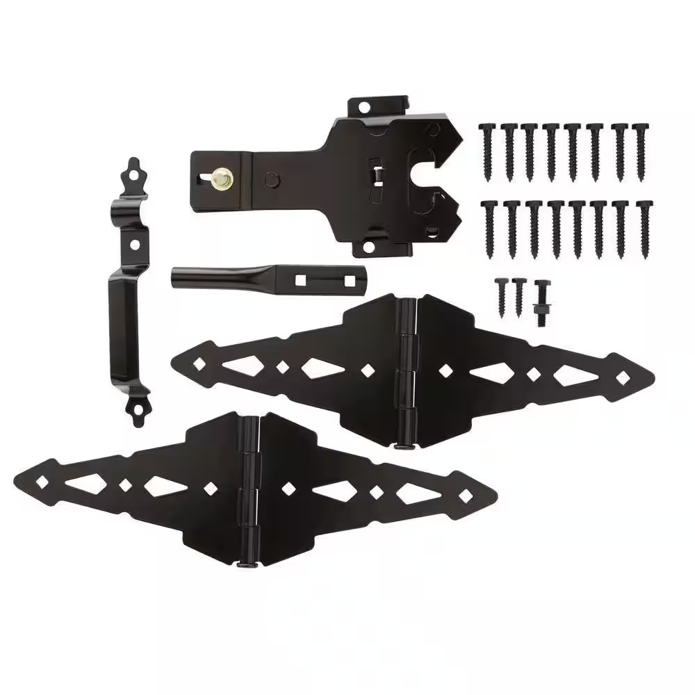 Black Deluxe Latch Gate Set