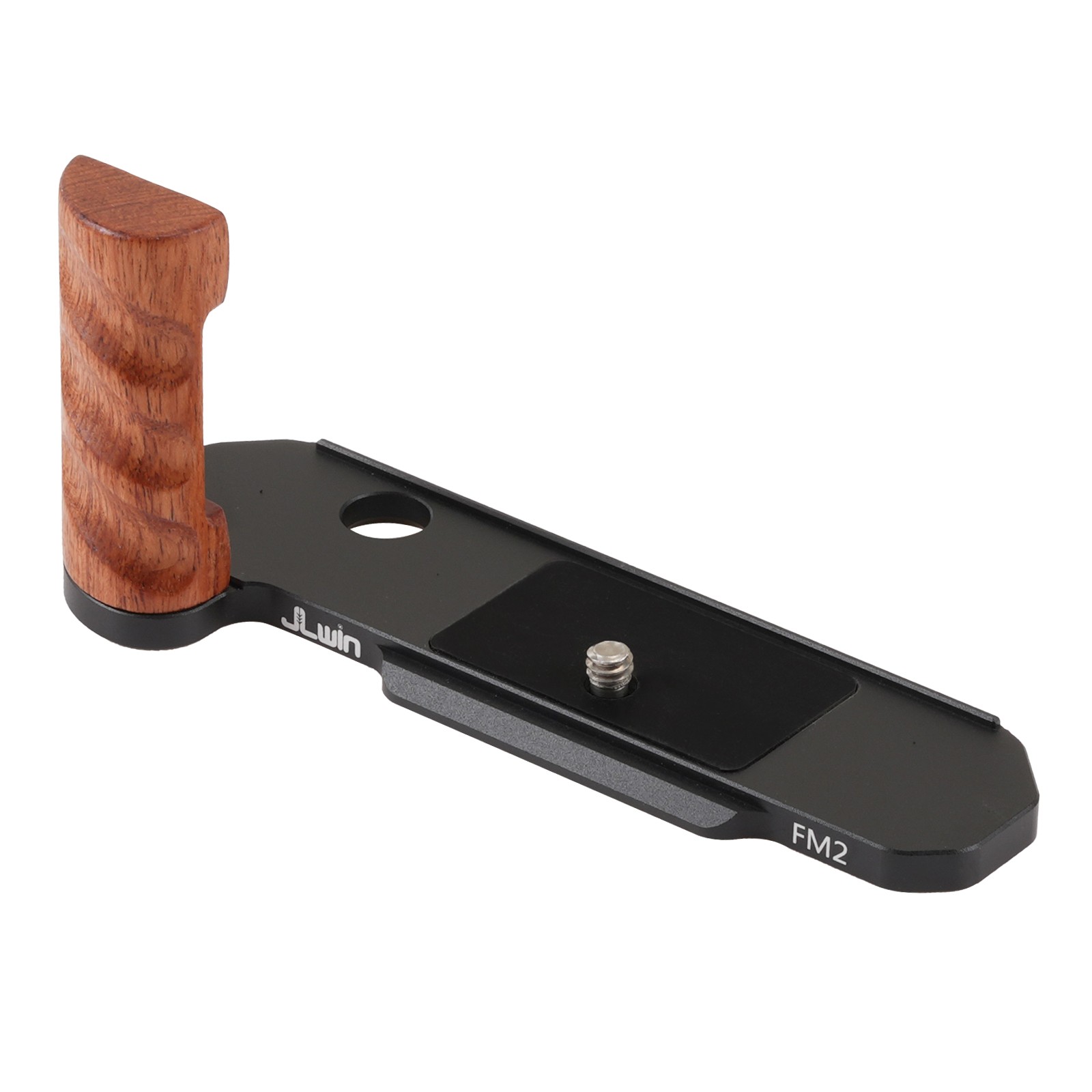 Wooden Vertical Handle Grip Quick Release L Bracket For Nikon FM2 Camera Black