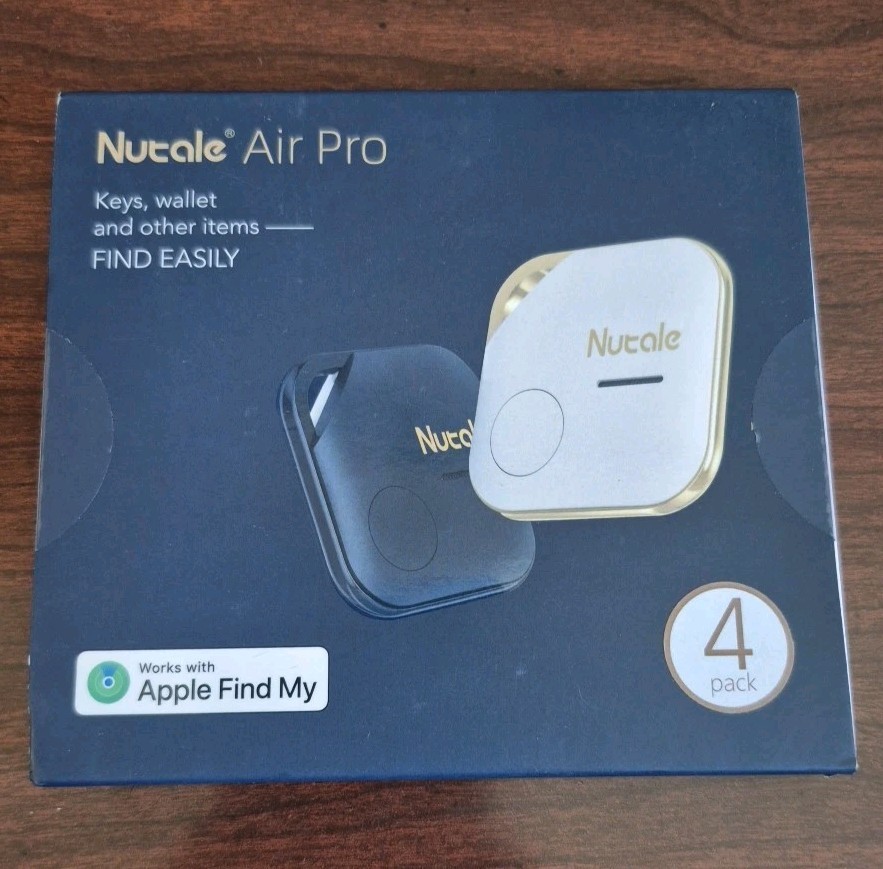 Nutale Air Pro Tracker 4-Pack – Bluetooth Key Finder for Keys, Wallet, Phone