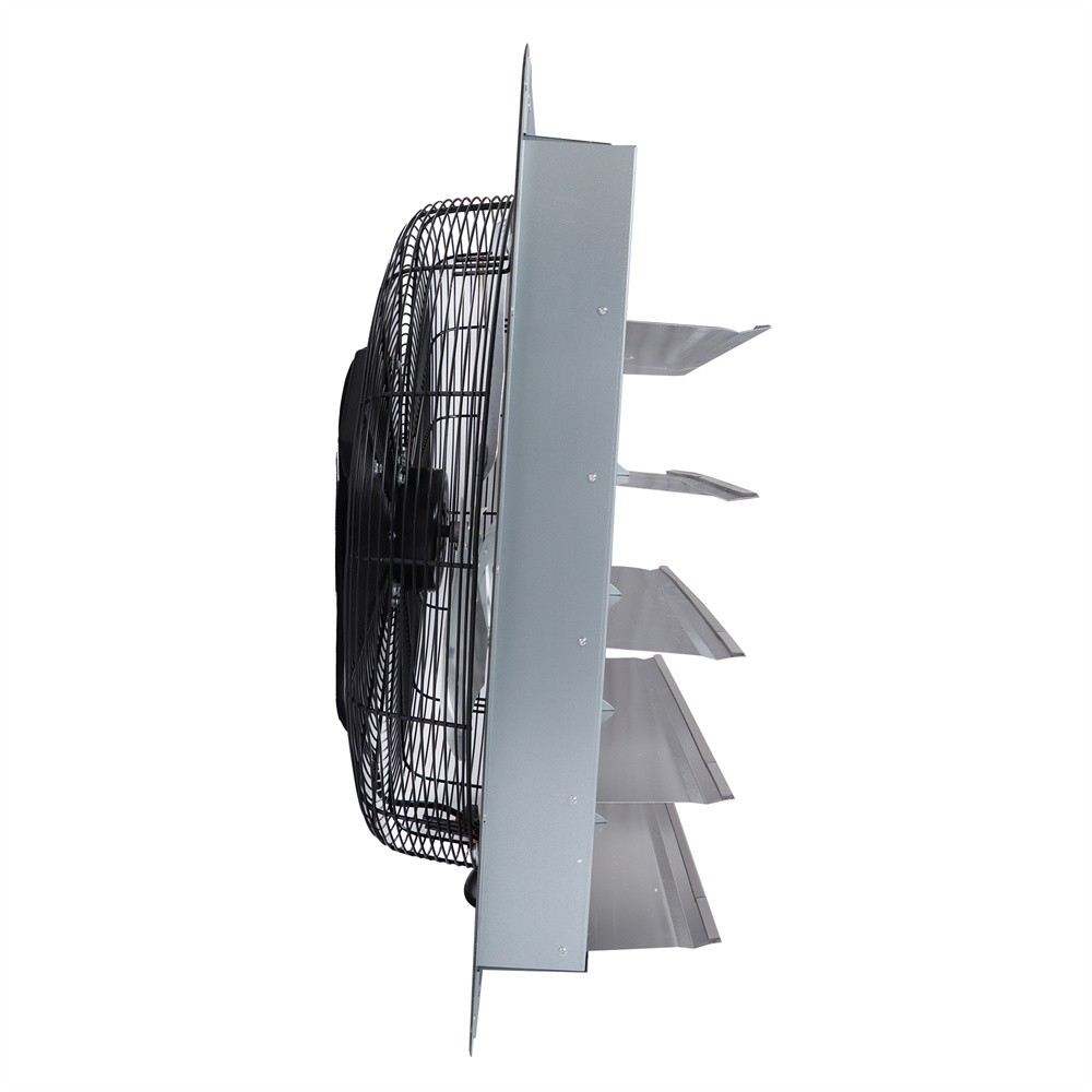 24 Inch Shutter Exhaust Fan W/ Speed Controller 4120 CFM High Speed Wall Mounted