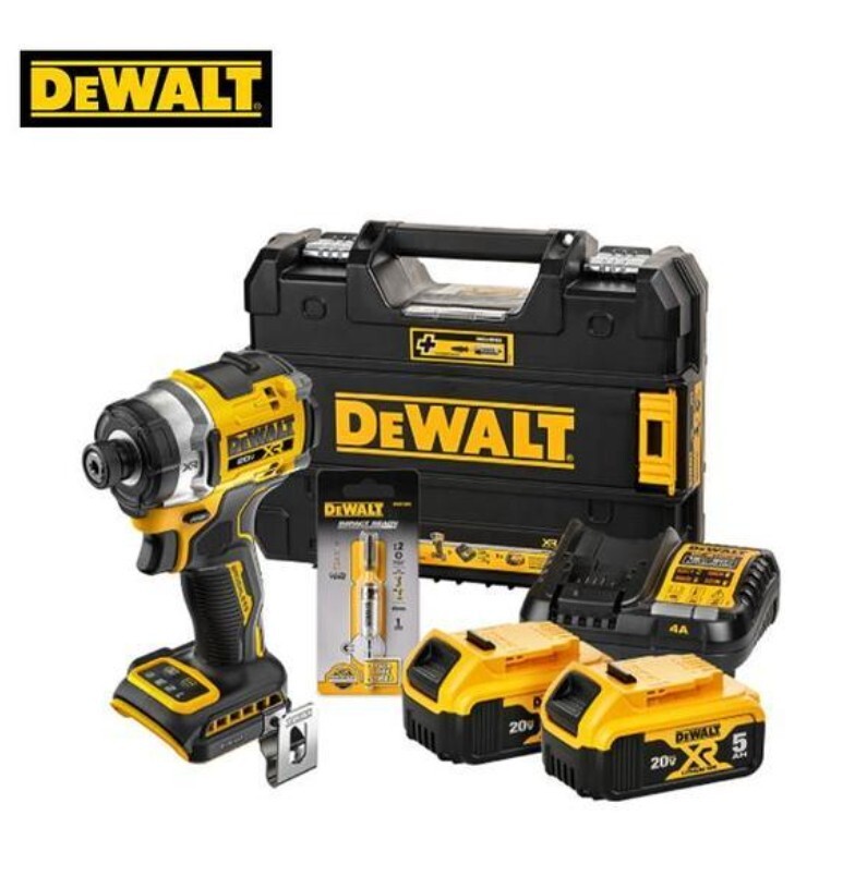 Dewalt DCF860 Impact 20V BL 2x5.0Ah 282Nm 3800Rpm 4400ipm 6.35mm Ups Charger220V