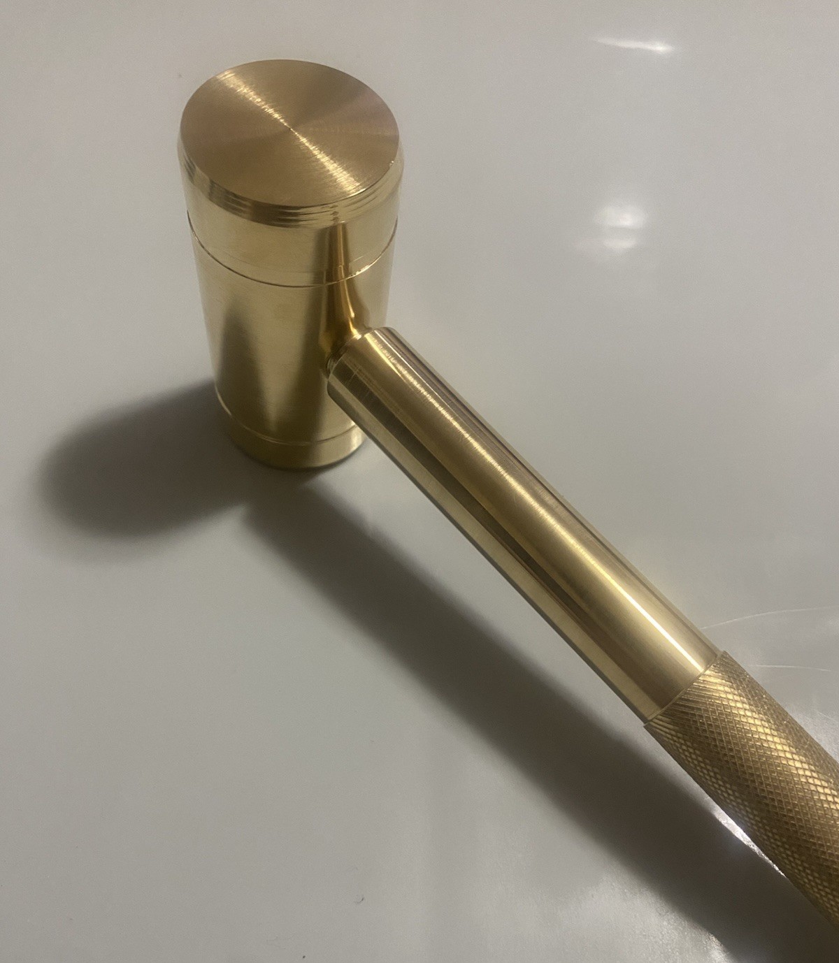 2lb Brass Hammer 3/4” Knurled Solid Brass Handle 9.5” Non-Sparking Free Shipping