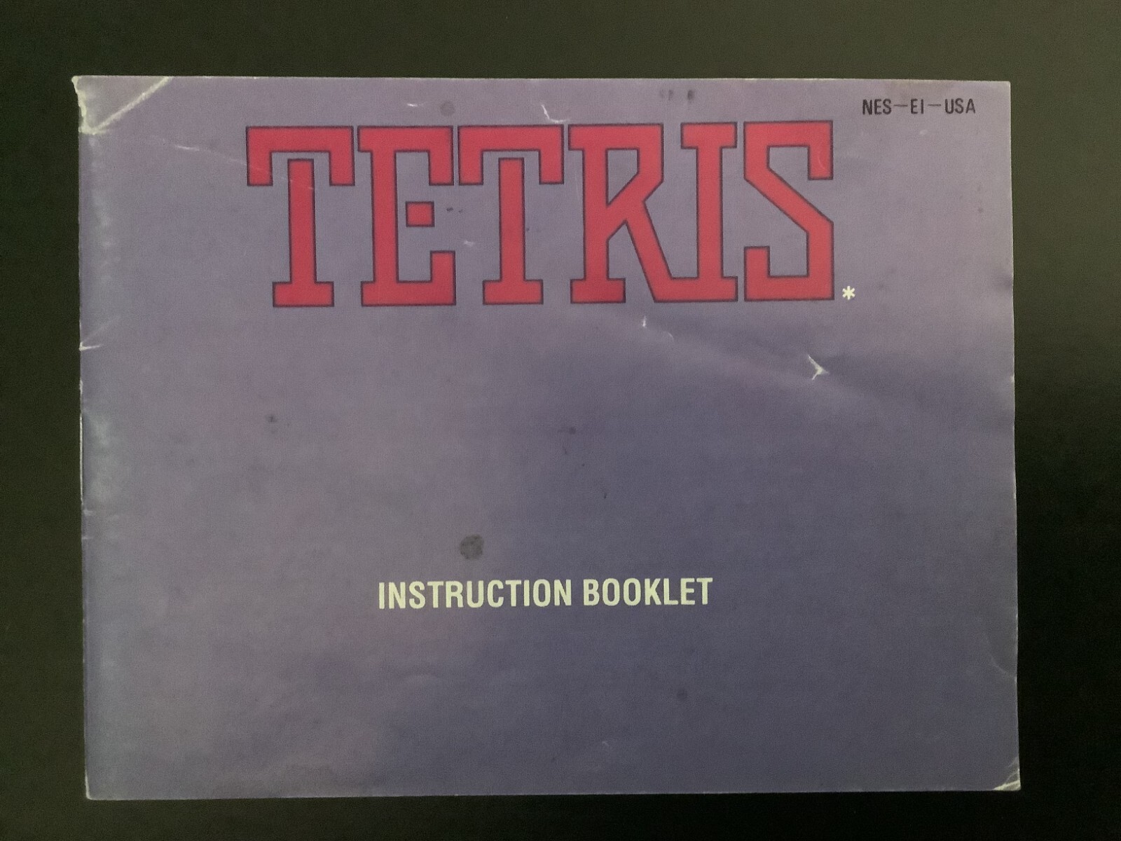 Tetris NES Nintendo Instruction Manual Only - Good Shape