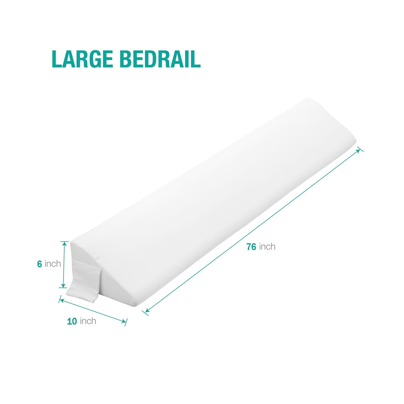 Vekkia King Size Bed Wedge Pillow Gap Filler/Close The Gap (0-6") Between Hea...