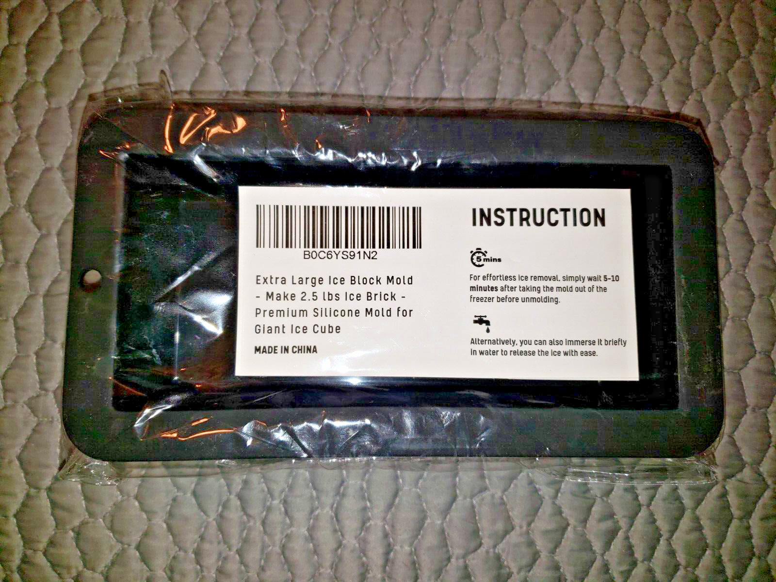 Extra Large Ice Block Mold for Cold Plunge or Coolers,2.5 Lb Large 2.5 lb
